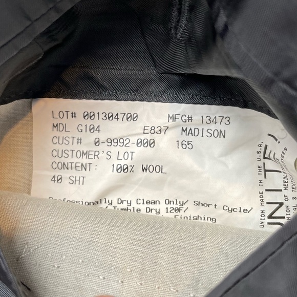 Hickey Freeman Loro Piana Tasmanian Super 120’s Blazer in Grey Size 40 S - Picture 6 of 6